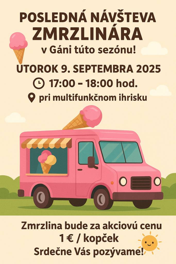 Utorok 9.september  17-18.00 hod