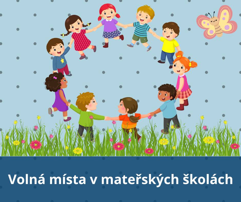 Vážení rodiče,   informujeme Vás, že naše mateřské školy MŠ Sluneční a MŠ Za Nadýmačem mají volná místa pro děti ve školním roce 2025/2026.   V průběhu září ředitelky škol přijímají děti s trvalým bydlištěm ve školském obvodu mateřské školy, a které dosáhly k 31. 8. 2025 věku tří let.   🌟 Školský obvod mateřské školy (MŠ Za Nadýmačem) ▪️ území městské části Praha 22  🎀 Školský obvod mateřské školy (MŠ Sluneční) ▪️ území městské části Praha 22 ▪️ území městské části Praha - Královice ▪️ území městské části Praha - Nedvězí u Říčan  Prosíme, informujte se přímo u ředitelek mateřských škol: MŠ Za Nadýmačem – Lenka Štěpánková - 602 357 612 ☎️ MŠ Sluneční – Renáta Pecáková - 737 386 103 ☎️