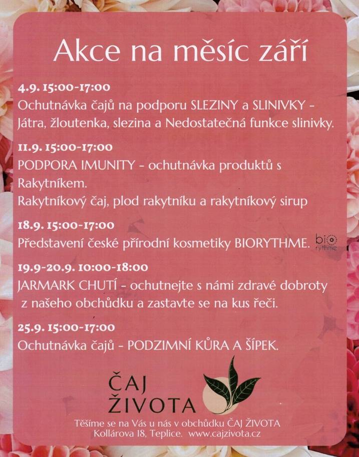 Akce na měsíc září