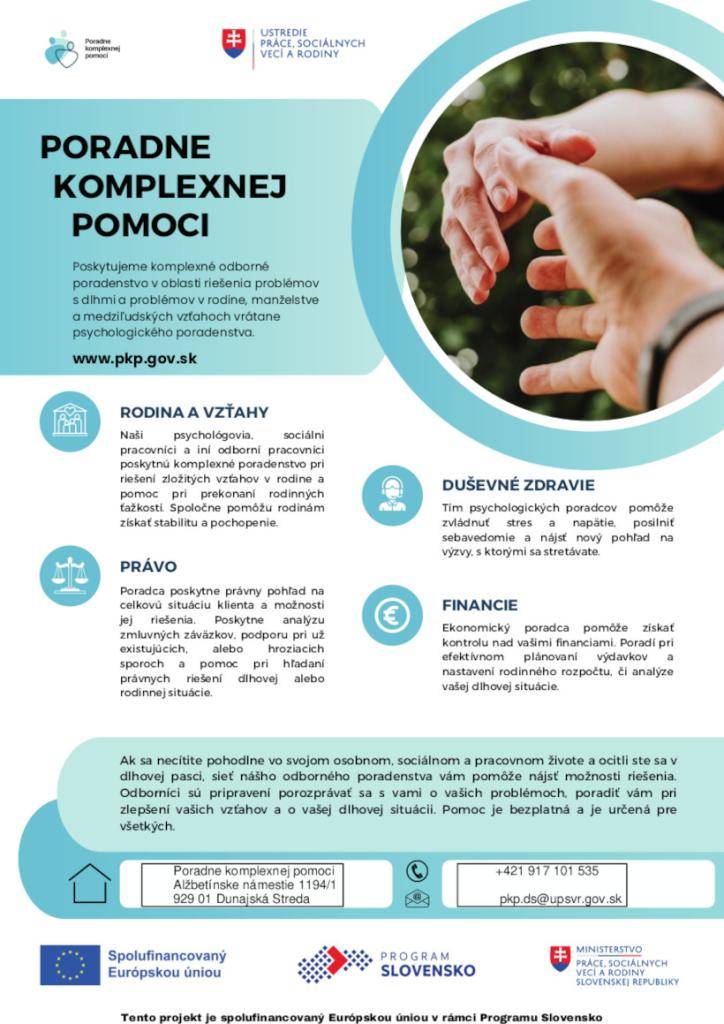 V rámci Národného projektu Sieť odborných poradní  zastrešuje Ústredie práce sociálnych vecí a rodiny.