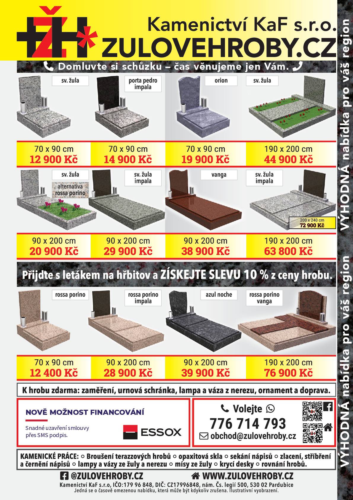 budou na hřbitově v Chotusicích  v pondělí 15.9.2025 11:30 - 11:50hod                                  a v pondělí 22.9.2025 11:30 - 11:50 hod