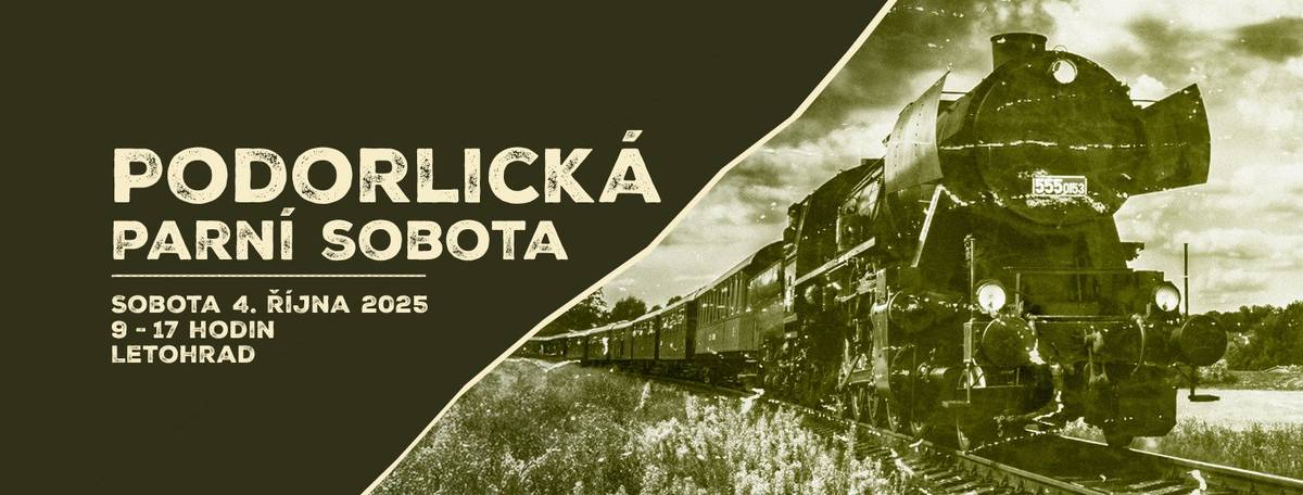 Pardubický kraj Vás zve na setkání parních vlaků s názvem Podorlická parní sobota. Akce se uskuteční v sobotu 4. října v Letohradě. Více informací o akci: https://vlaky.pardubickykraj.cz/podorlicka-parni-sobota/