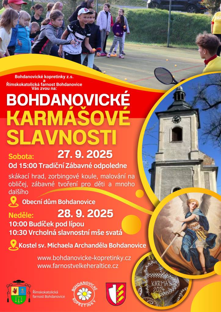 Karmášové slavnosti v Bohdanovicích - 27. a 28. 9. 2025