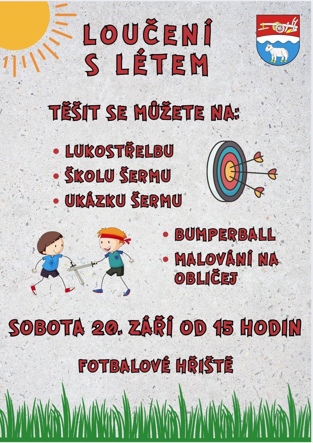 sobota 20.9.2025 na fotbalovém hřišti