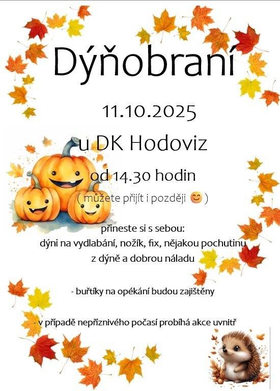 Dýňobraní v Hodovízi