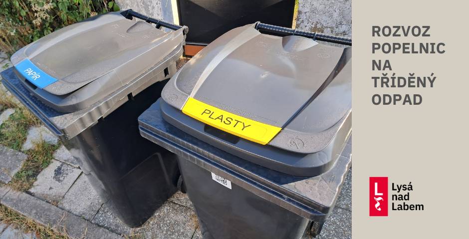 V pondělí začala svozová společnost rozvážet domácnostem popelnice na tříděný odpad. Jsou černé, dávají se na ně jen barevné klipy pro rozlišení nádob. Modrý klip na popelnici na papír, žlutý na popelnici na plast. Nádoby už od pondělí mají lidé, kteří o ně projevili zájem, ve Dvorcích, Byšičkách a na Řehačce. V úterý se začal zavážet Kačín, kde si lidé objednali stovky nádob, pár dní to tedy potrvá.