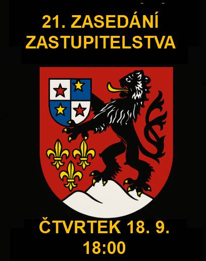 Vážení spoluobčané, ve čtvrtek 18. 9. od 18:00 proběhne 21. zasedání zastupitelstva obce Branná.