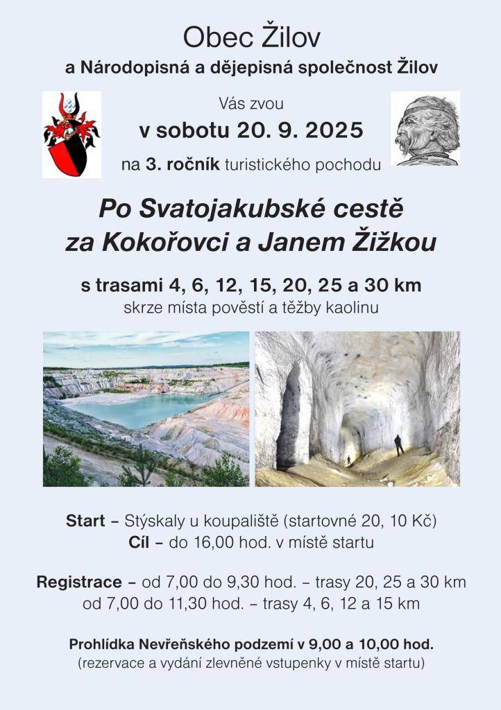 Turistický pochod dne 20.9.2025 start Stýskaly u koupaliště
