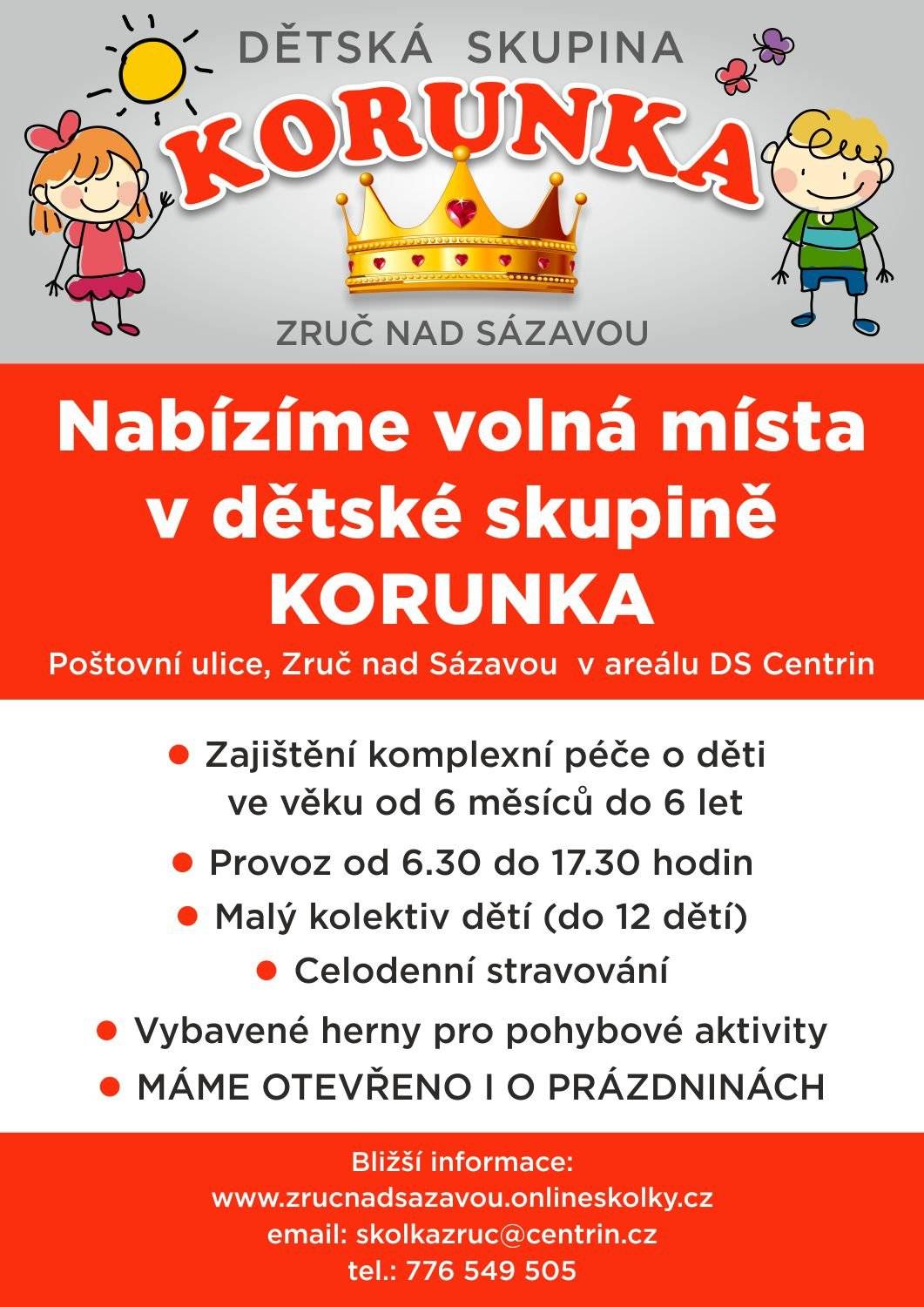 Informace v přiloženém letáku.