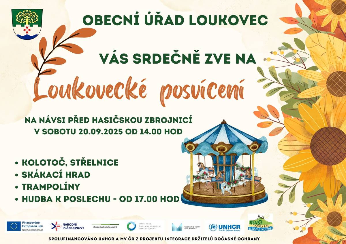 vás srdečně zve na posvícení 20.09.2025