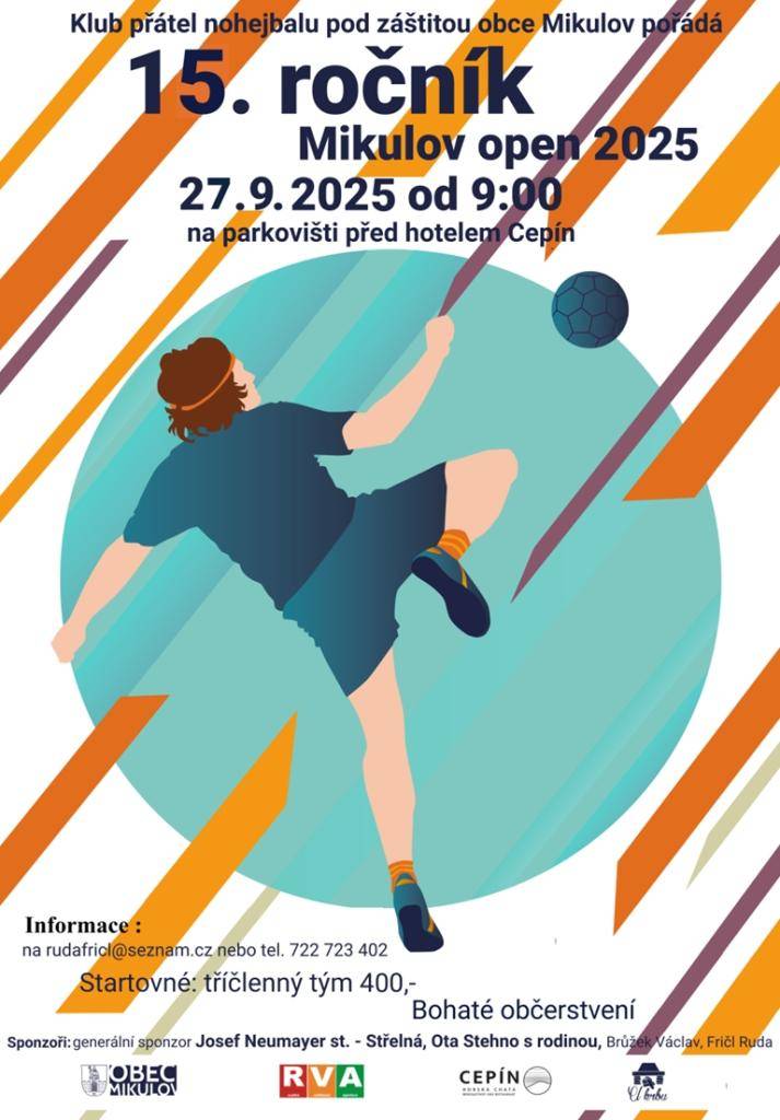 27.9.2025 od 09:00 hod. na parkovišti před hotelem Cepín.