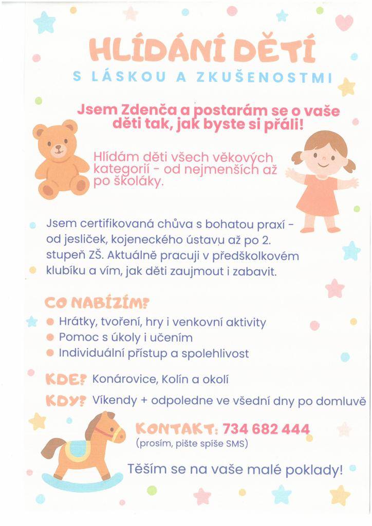 Hlídání dětí s láskou a zkušenostmi