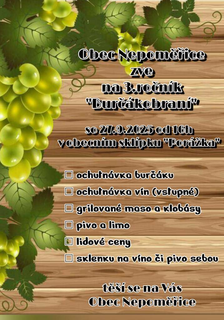 od 16:00 hod v obecním sklípku