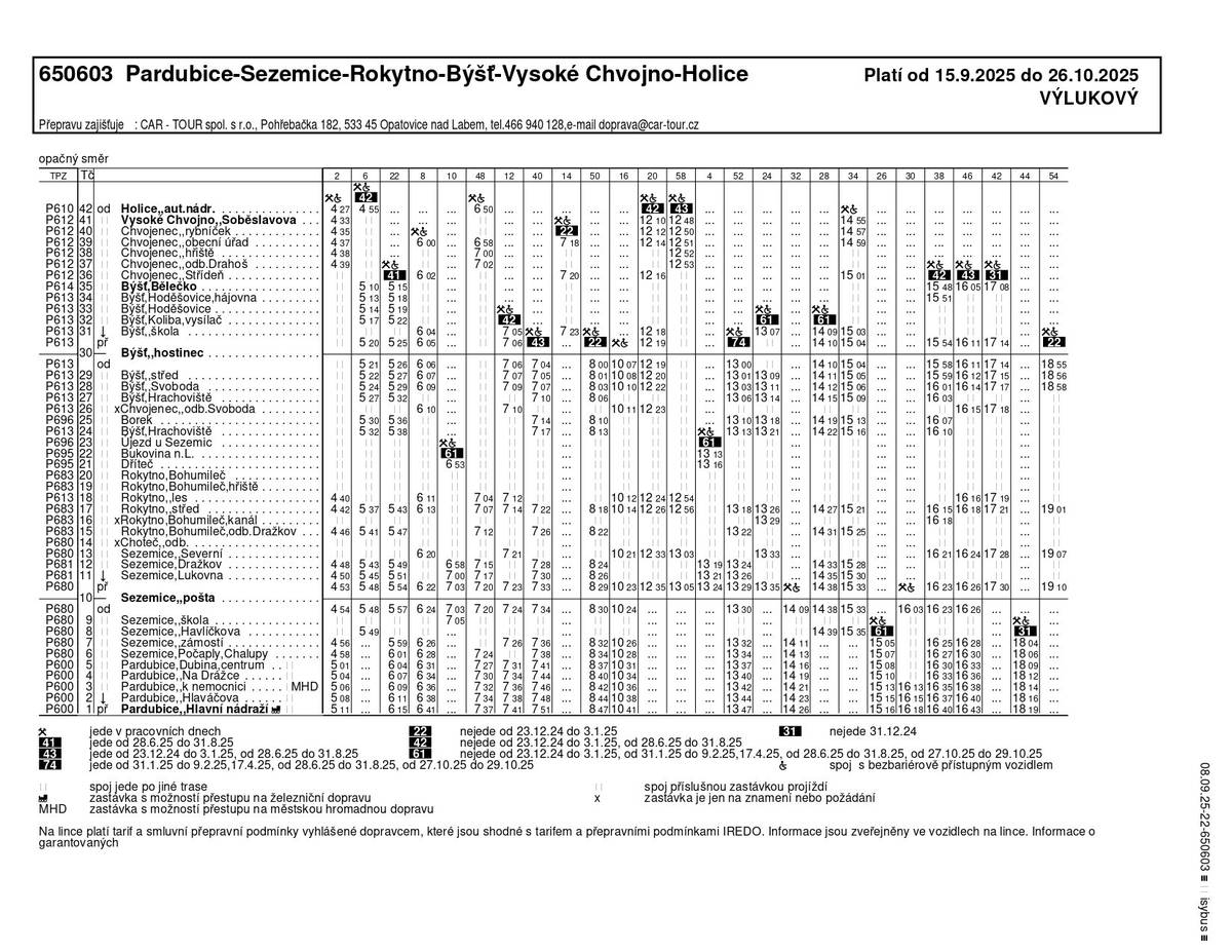 Od 15.9. do 26.10.2025 bude uzavřena silnice Borek-Újezd-Bohumileč. Budou změny v jízdních řádech. Obízdná trasa povede přes Dříteč. V pondělí se začne frézovat od křižovatky v Borku směr újezd. Dotčení občané si mohou přeparkovat k OÚ. Po odfrézování bude umožněno jezdit až k domovu. Prosíme neparkujte podél hospody, bude se zde točit autobus.