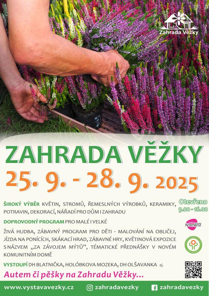 která se koná ve dnech 25.–28. září 2025, denně od 9:00 do 16:00 hodin.