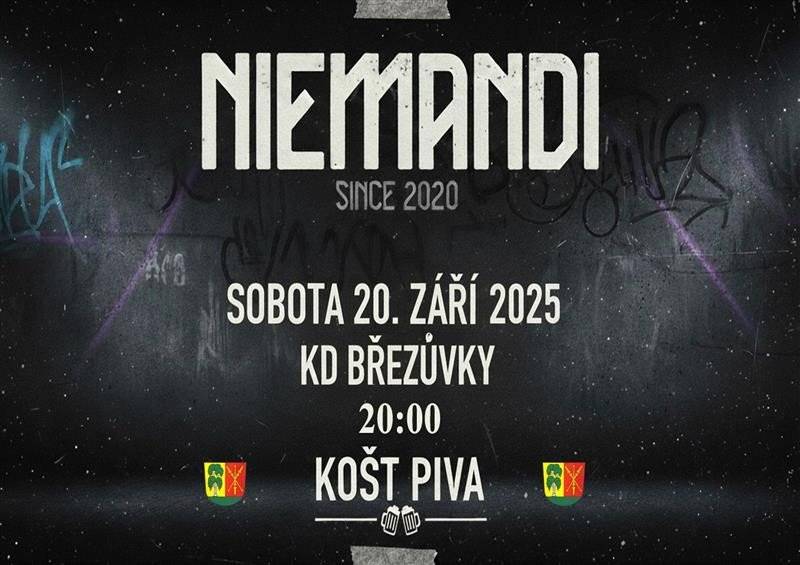 Obec Březůvky vás srdečně zve v sobotu 20.9. od 20 hodin na pivní košt a obecní zábavu. K dispozici bude 6 druhů piv ze 4 pivovarů. O zábavu se postará kapela Niemandi.