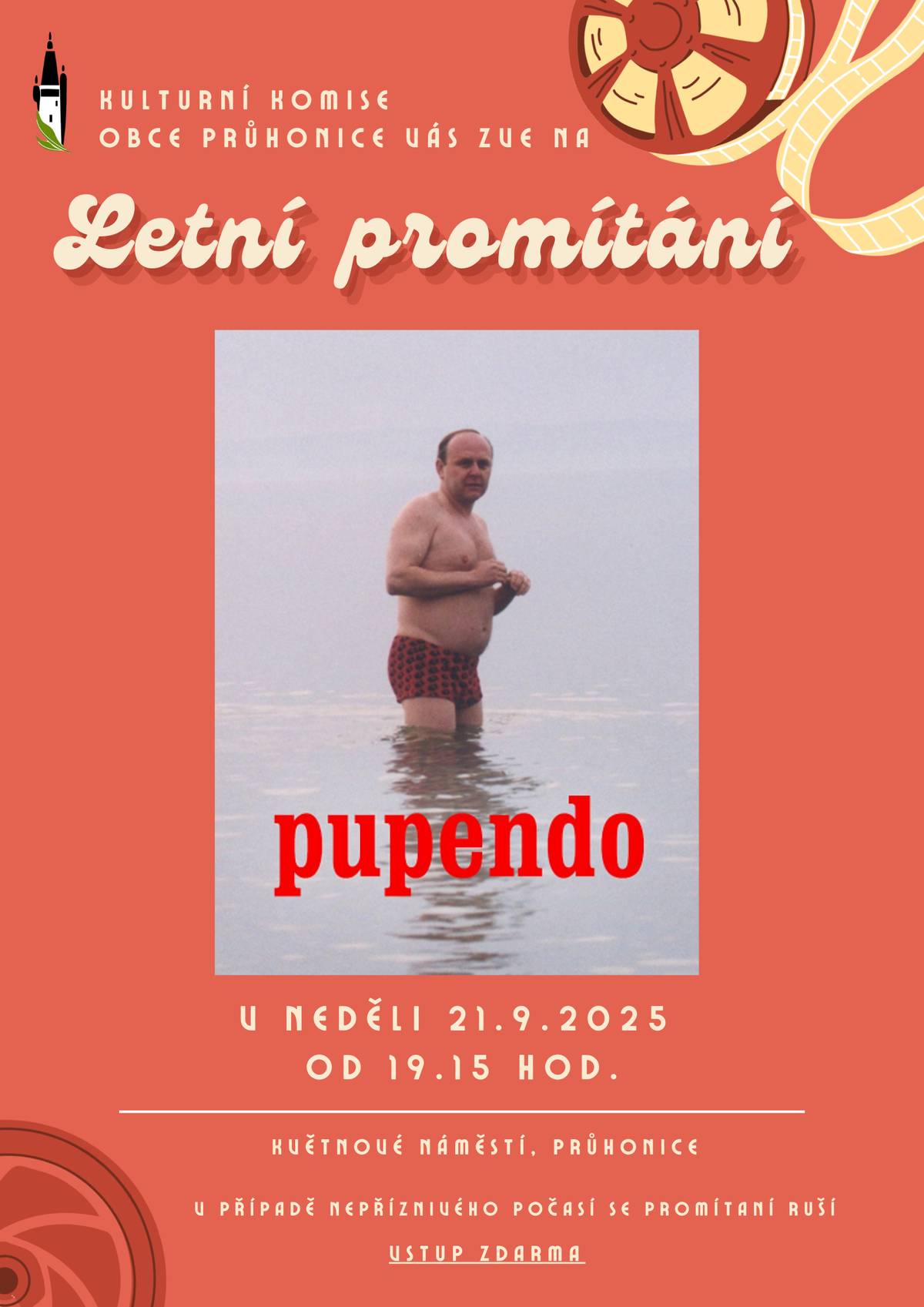 Letní promítání filmu Pupendo na Květnovém náměstí