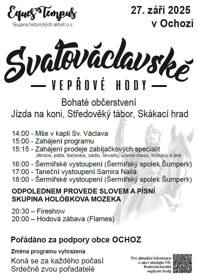 se budou konat 27.září v Ochozi