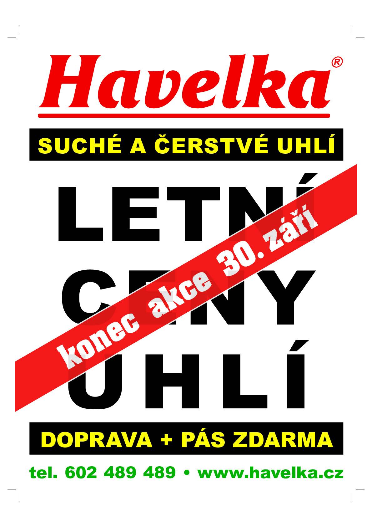 Letní ceny uhlí