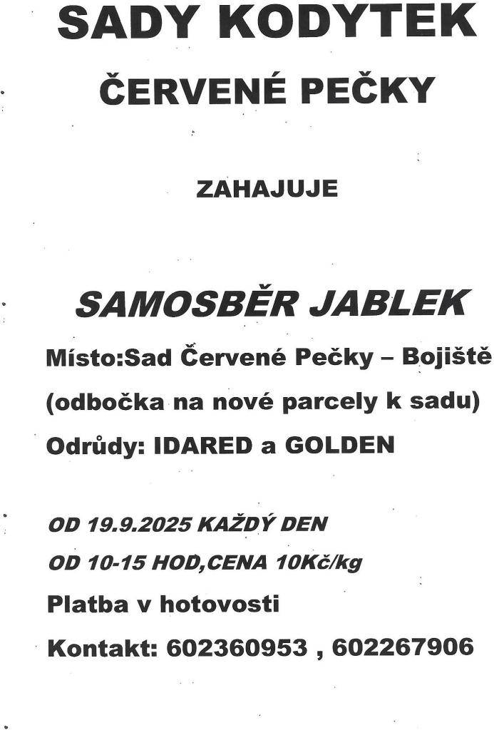 Sad Červené Pečky - Bojiště