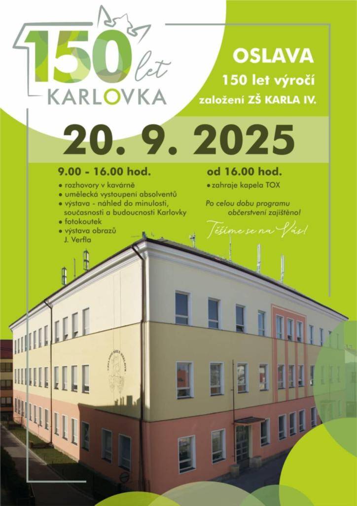 Oslava 150 let výročí založení ZŠ Karla IV.