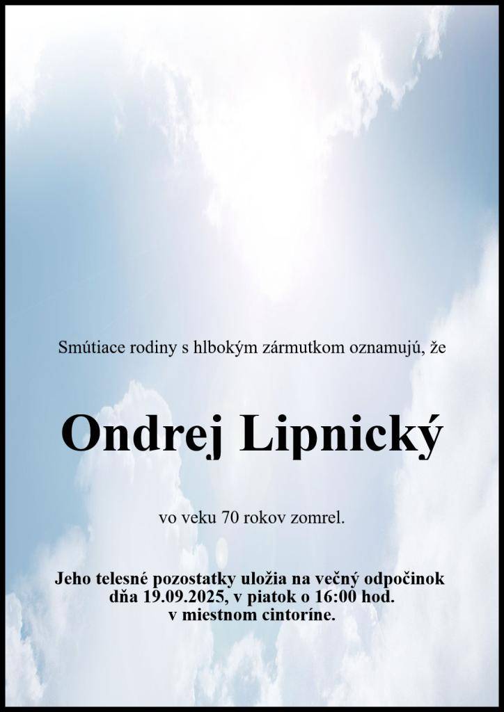 Zverejnené so súhlasom rodiny.