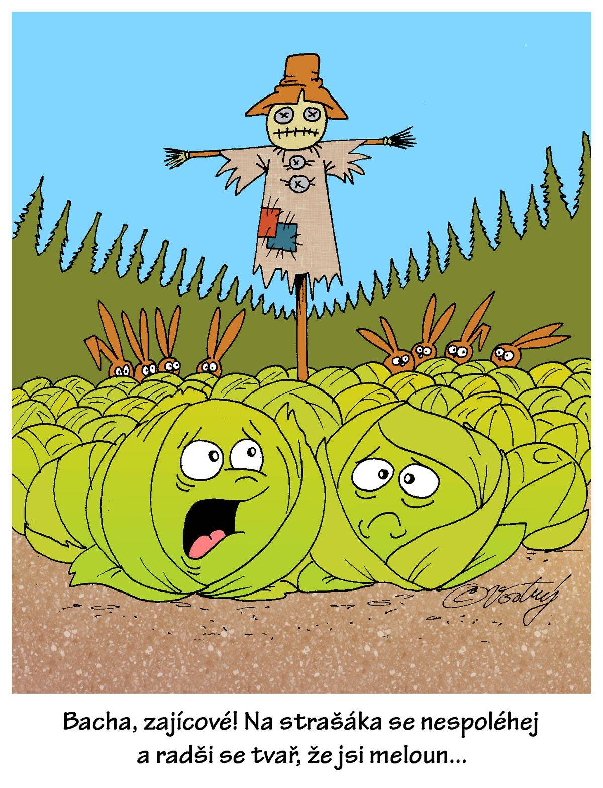Útoku zajíců ani strašák nezabrání