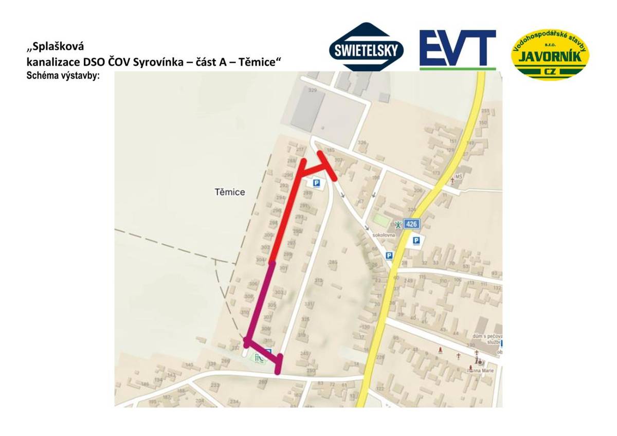 Oznamujeme občanům pokračování prací na obnově vozovky ve vyznačených úsecích v přiložené mapě.