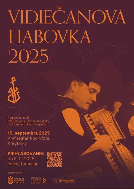 Podpolianske osvetové stredisko spolu s obcou Korytárky a Národným osvetovým centrom srdečne pozýva milovníkov hudobného folklóru    na regionálne kolo celoštátnej súťažnej prehliadky Vidiečanova Habovka.    V piatok 19. septembra, o osemnástej hodine na Amfiteátri Pod Vŕbou v Korytárkach.