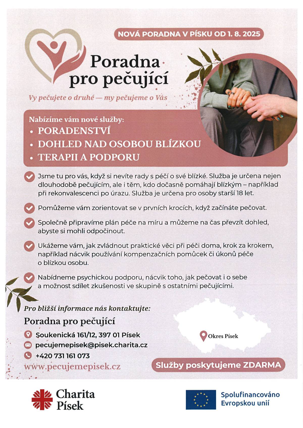 Charita Písek - Poradna pro pečující - služby občanům