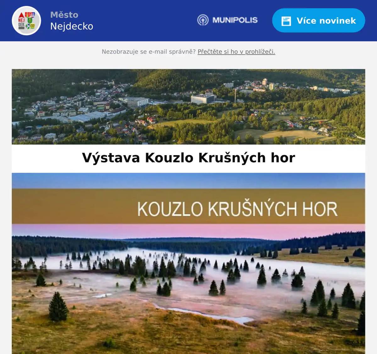 Srdečně Vás zveme na výstavu fotografií Kouzlo Krušných hor, které pocházejí ze stejnojmenné fotosoutěže vyhlášené na tento rok. Tentokrát budeme výstavu uzavírat desnisáží 7. 11. od 17:30, na které předáme ceny a odměny soutěžícím. Dernisáž výstavy bude součástí akce k oslavám 80 let Městské knihovny v Nejdku. Výstavu si můžete prohlédnout už od 22. září v naší knihovně.