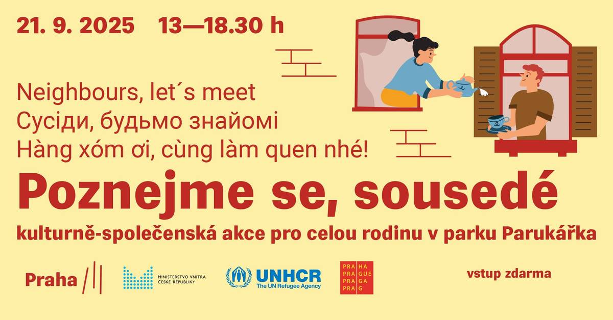 Milí sousedé,  v neděli 21. září 2025 se na Parukářce uskuteční již 14. ročník festivalu pro rodiny s dětmi Poznejme se, sousedé🤝. Akce chce podpořit vzájemné poznávání odlišných kulturních zvyklostí a navazování sousedských vztahů. Od 13 do 18 hodin ožije park bohatým programem – pro děti budou připravená herní stanoviště zaměřená na kulturní rozmanitosti různých zemí, jako je například Vietnam, Mongolsko, Ukrajina nebo USA, a významné historické osobnosti a místa spojená s Prahou 3. Těšit se můžete i na ochutnávku indonéské, latinskoamerické a asijské kuchyně včetně kuchařské show, chybět nebude ani zpěv či tanec. Chybět nesmíte ani vy 😉. Podrobnější informace najdete na webu praha3.cz. Těšíme se na Vás☀️. Vaše Praha 3