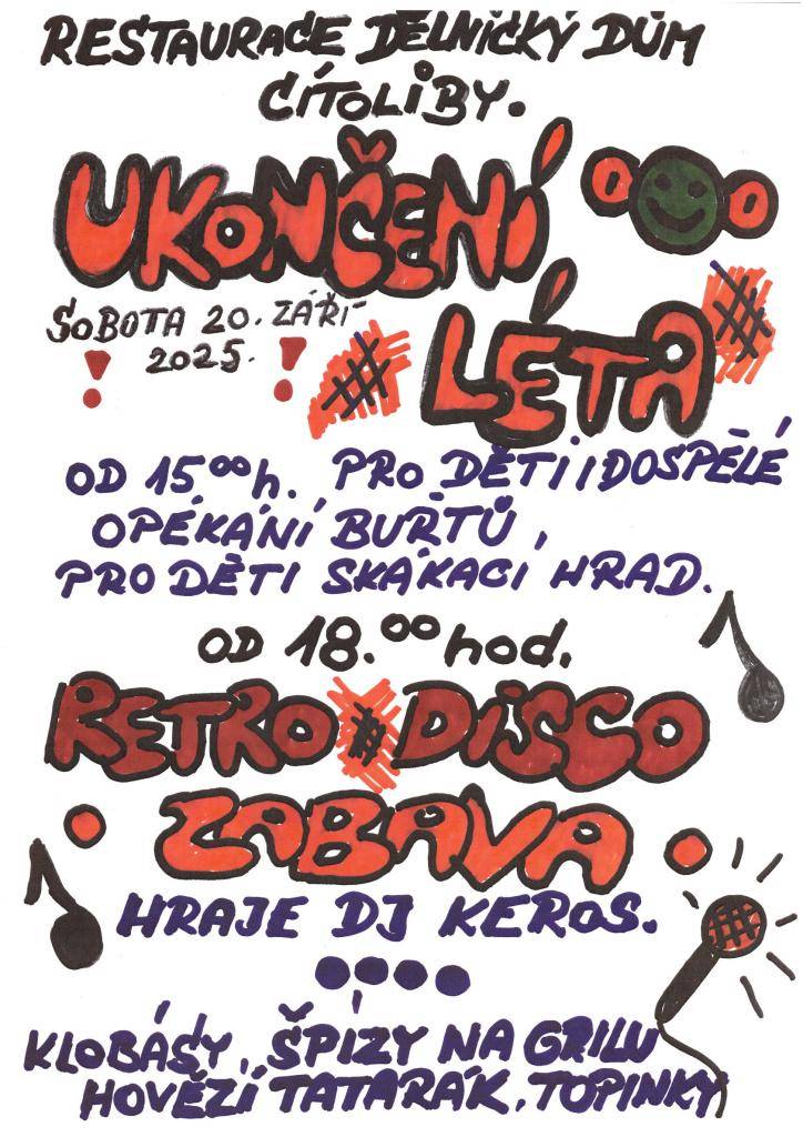 Restaurace Dělnický dům - Ukončení léta