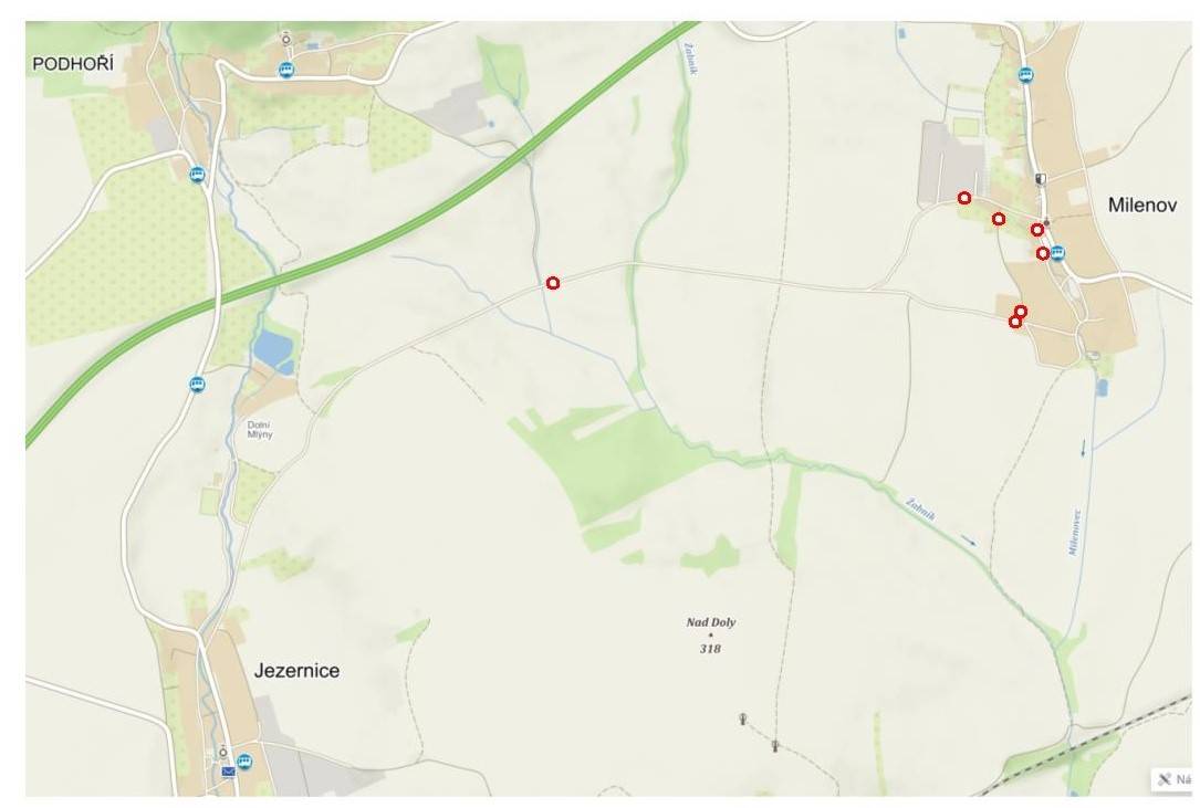Dne 20. 9. 2025 od 8:00 do 15:00 budou uzavřené komunikace okolo Milenova z důvodu konání branného závodu v Milenově.