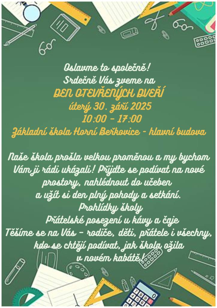 úterý 30. září 2025   od 10:00 do 17:00 hodi