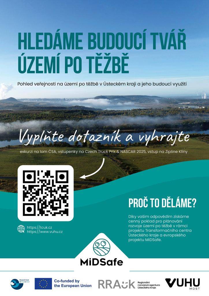 Ústecký kraj ve spolupráci s odbornými partnery připravil dotazník, jehož cílem je zapojit veřejnost do plánování budoucího využití posttěžebních území v našem regionu