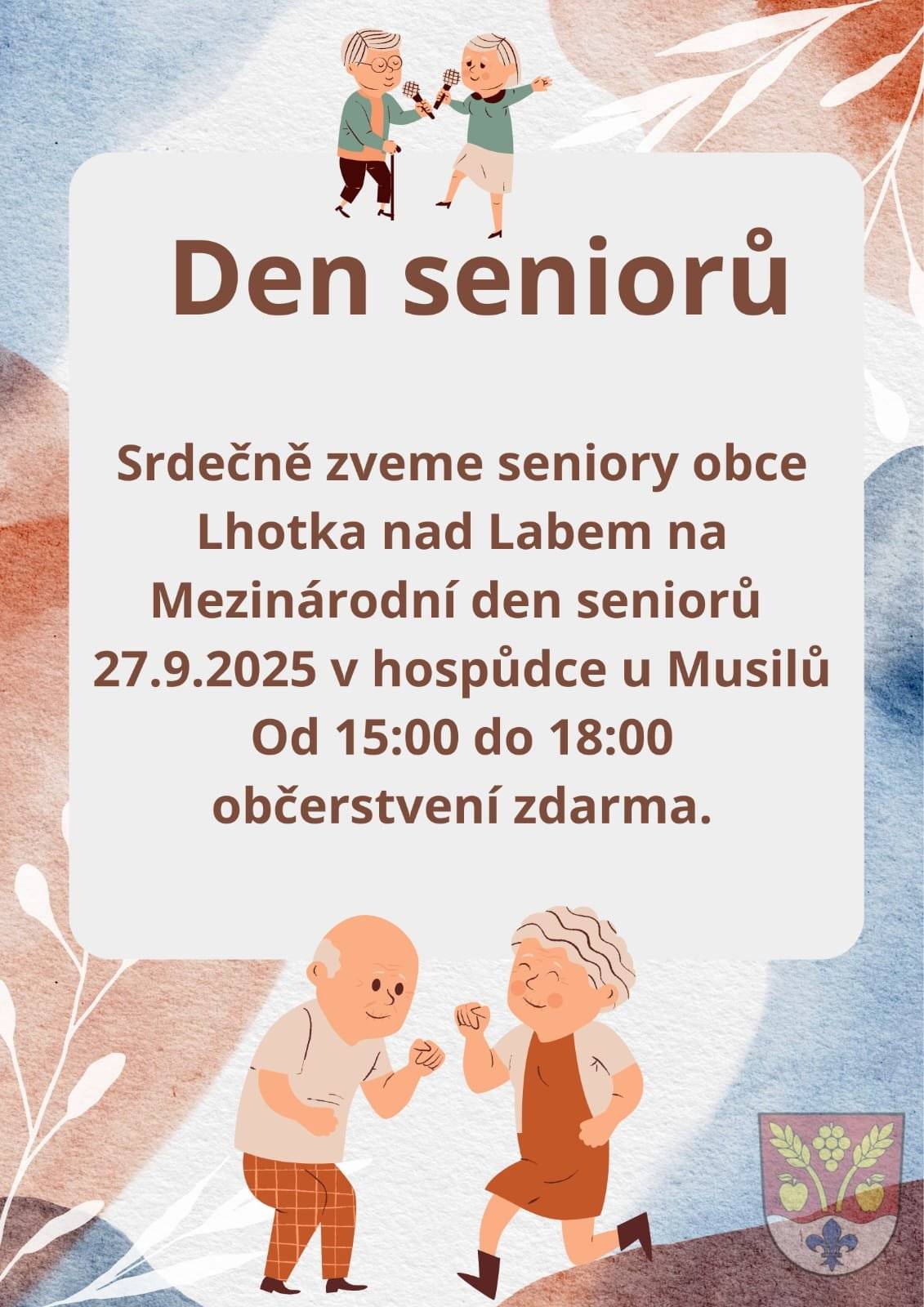 27.9.2025 od 15:00 do 18:00 hod.