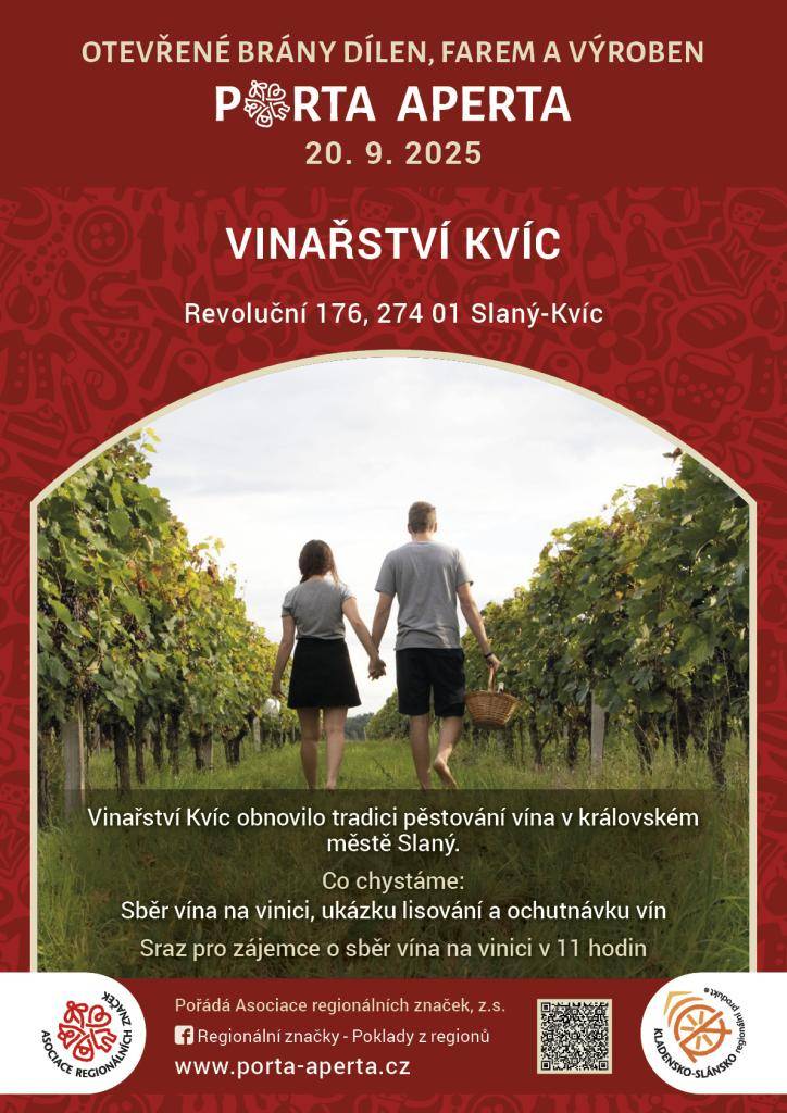 V sobotu 20. září 2025 se po celé České republice znovu otevřou brány dílen, farem a výroben oceněných regionálními značkami kvality. Pátý ročník celostátní akce PORTA APERTA zve návštěvníky na exkurze s ukázkami výroby, ochutnávky, dílny a další zážitky, které jindy zůstávají skryté.