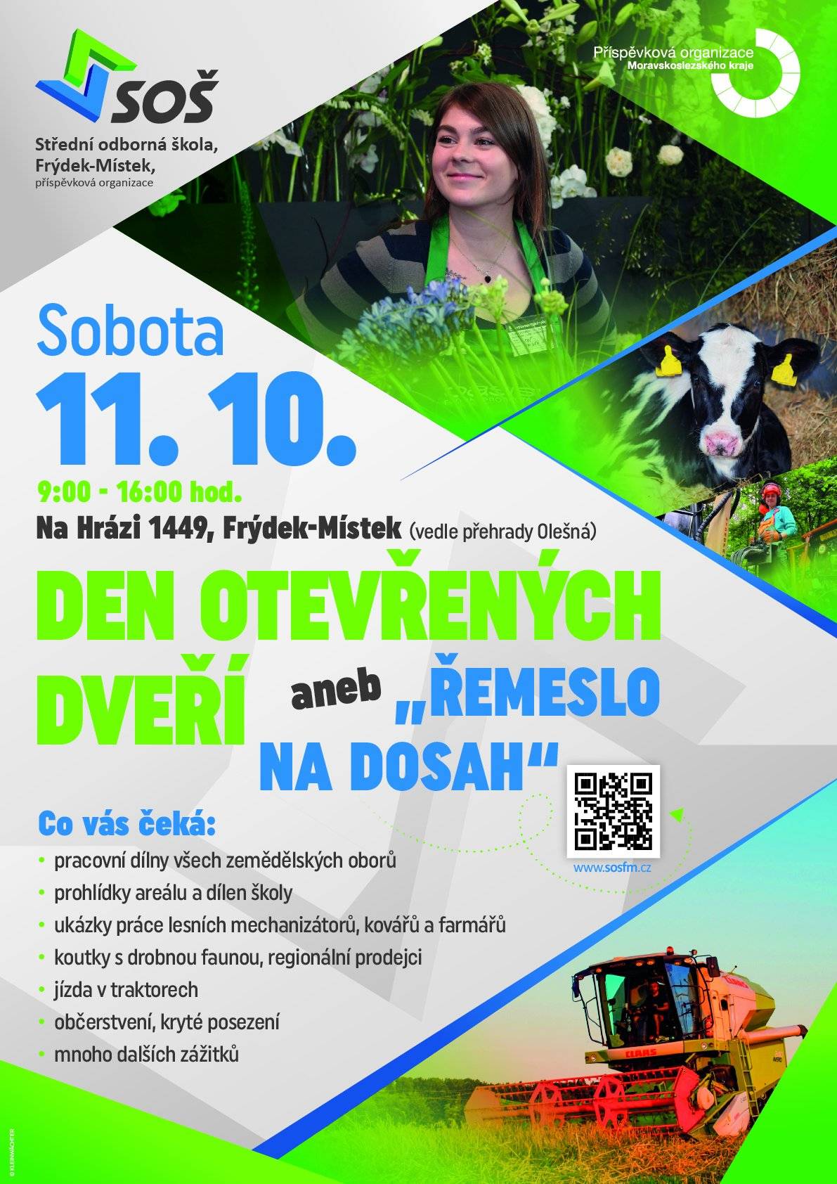 SOŠ F-M pořádá 3. ročník den otevřených dveří anebo řemeslo žije a současně 1. ročník prezentace  strojírenských oborů.