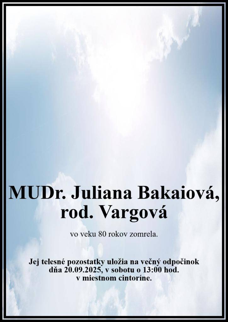 Zverejnené so súhlasom rodiny.