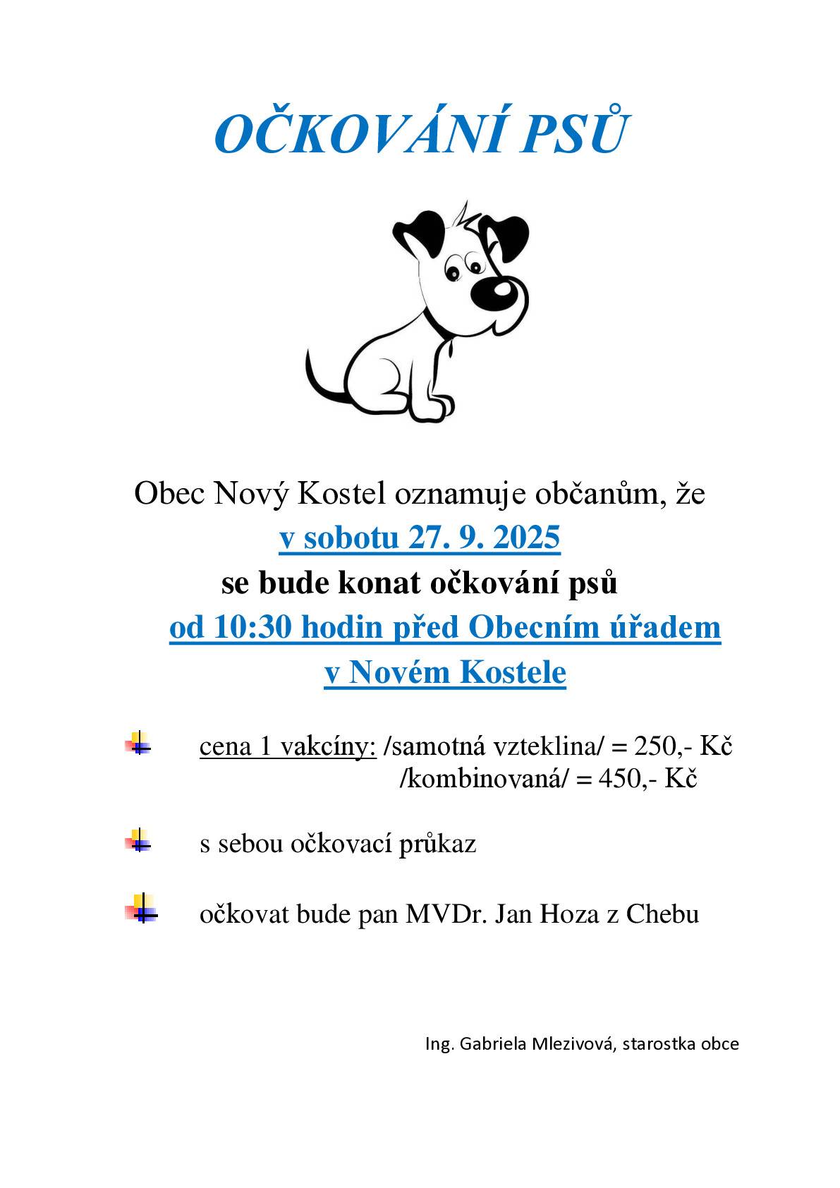 Kdy? V sobotu 27.9.2025 od 10:30 hodin před Obecním úřadě v Novém Kostele.