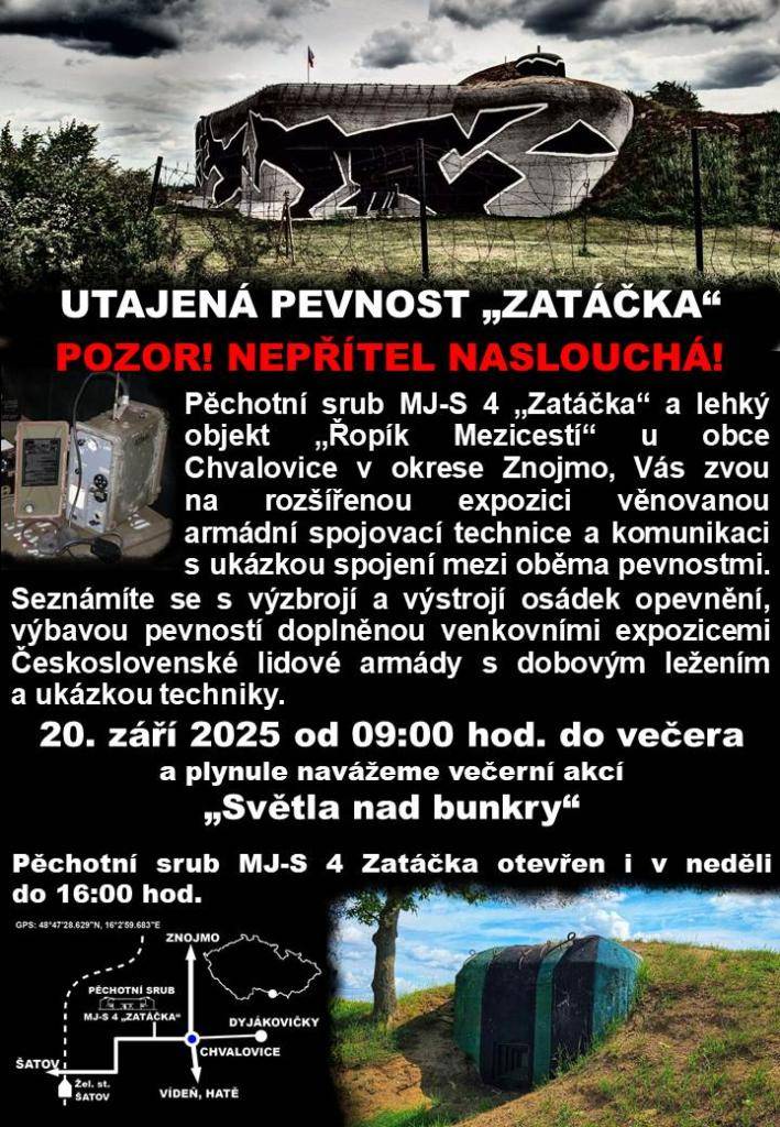 V sobotu se můžete přijít podívat do pěchotního bunkru Chvalovic, kde vám nadšenci do vojenské historie ukáží spojovací techniku začátku dvacátého století.