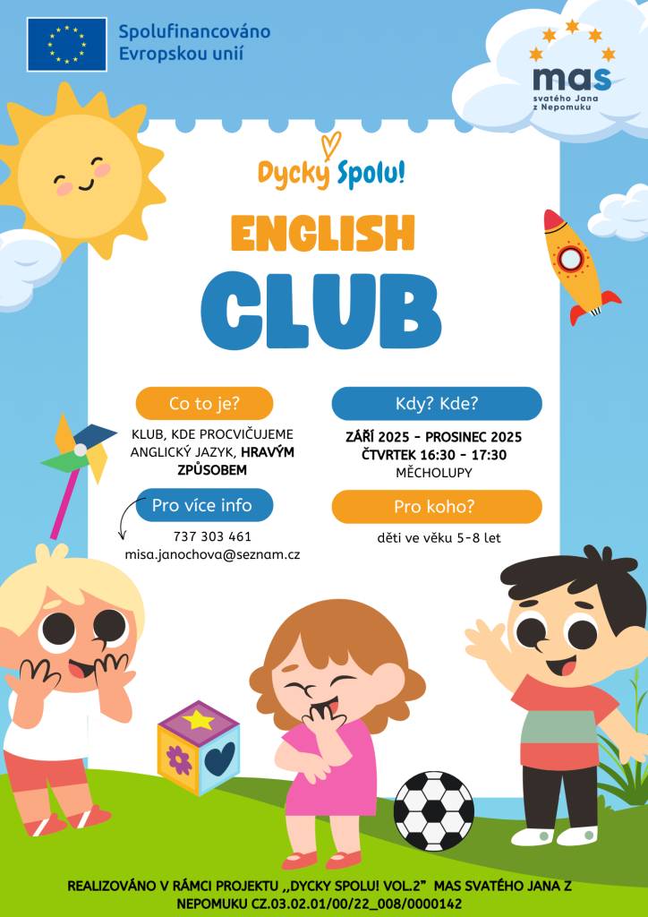 Od září 2025 startují v Měcholupech nové kroužky pro děti!