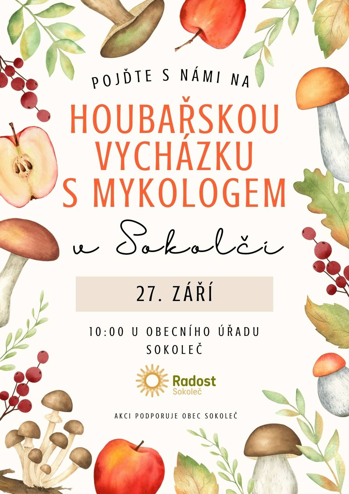 Spolek Radost Sokoleč vás zve: