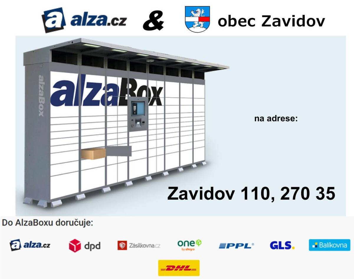 Již brzy bude v obci Zavidov Alza-box.