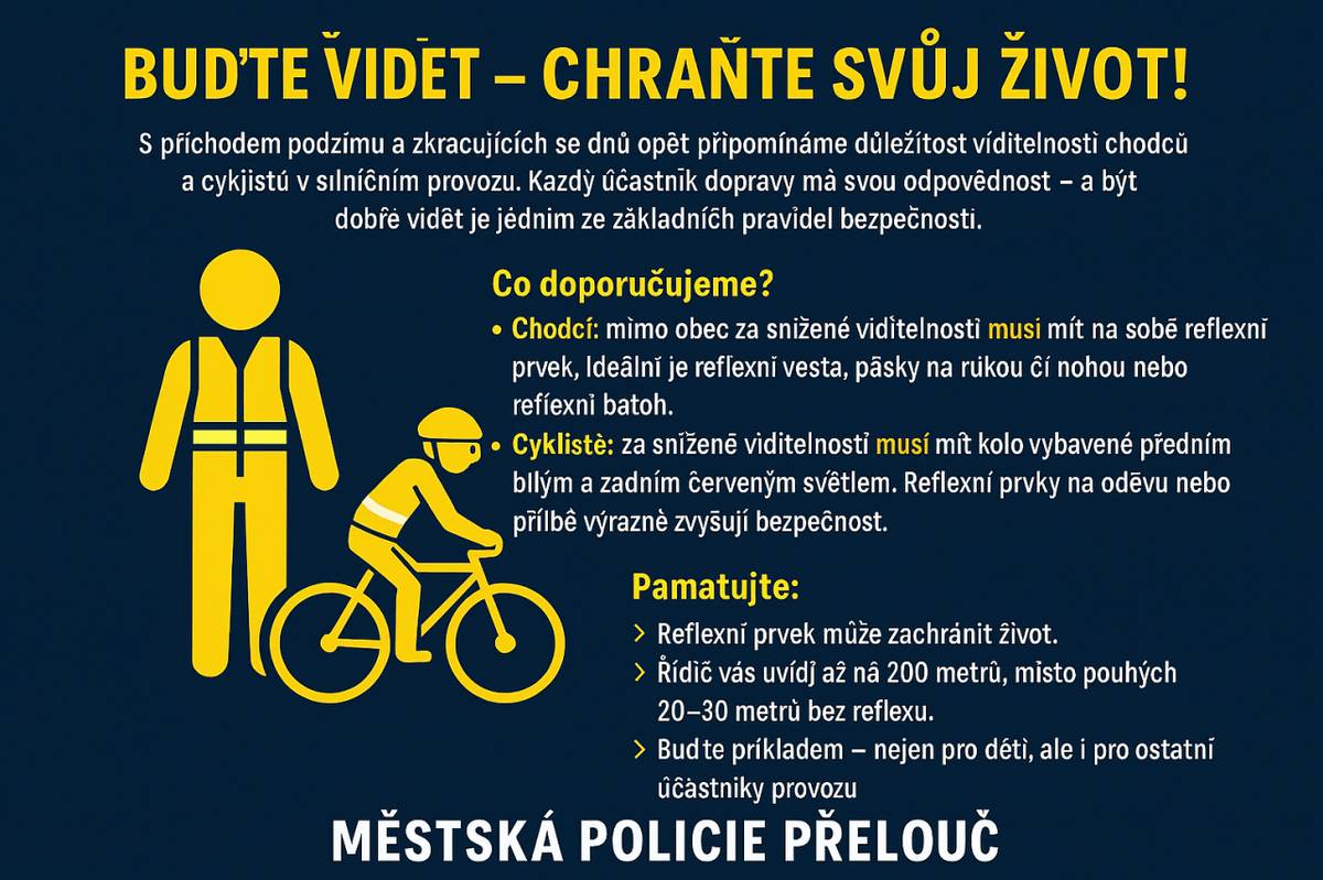 Připravovaná akce: Bezpečně vidět v Přelouči