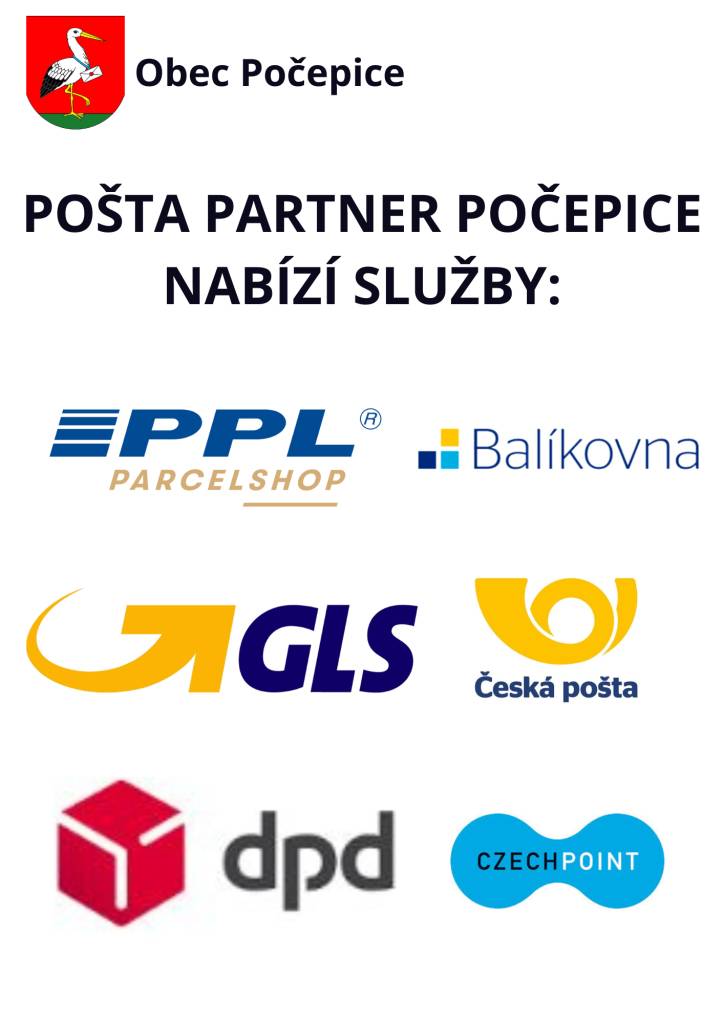 Služby na poště v Počepicích