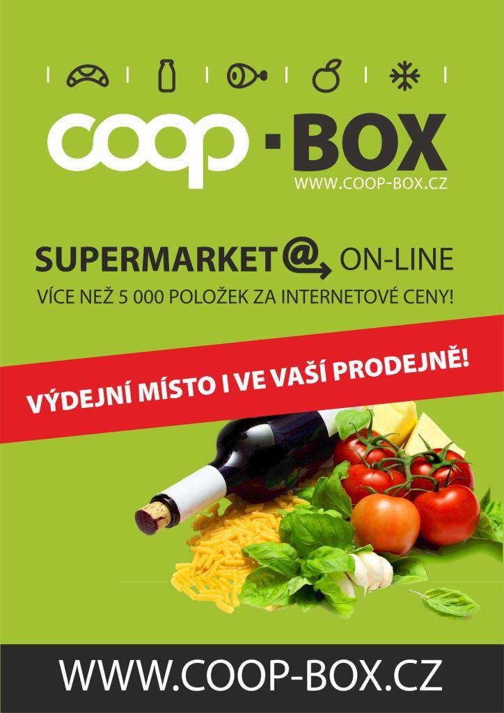 COOP KONZUM provozuje službu on-line nakupování COOP-BOX.  Jedná se o internetový obchod s potravinami, drogerií a průmyslovým zbožím, kde jednoduše objednáte a vyzvednete si nákup ve vaší prodejně v Postřelmůvku během otevírací doby.