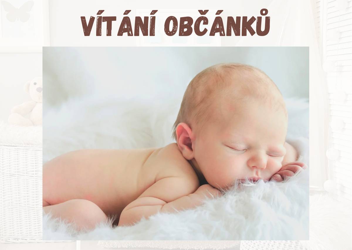 Rodiče dětí narozených v roce 2025, které mají v době narození trvalý pobyt ve městě Moravské Budějovice nebo v místních částech Jackov, Lažínky, Vesce a Vranín, si mohou požádat o účast na slavnostním aktu „VÍTÁNÍ DĚTÍ“ nebo o příspěvek ve výši 1 000 Kč. Pokud máte zájem, stačí podat žádost nejpozději do 30. března 2026 – osobně na matrice nebo podatelně městského úřadu, případně ji můžete vhodit do schránky u vchodu do budovy úřadu. Vyjádření zájmu zde.