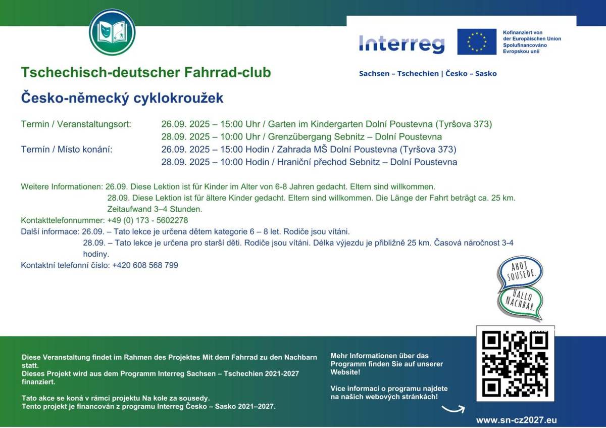 Součástí projektu výstavby Filipovy cyklostezky s názvem "Na kole za sousedy" je také cyklokroužek. Po letních prázdninách pokračujeme v dalších lekcích, na které se můžete i nadále hlásit!